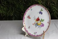 Meissen Teller ca. 27 cm mit wunderschönem "Obstdekor" 1.Wahl