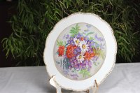 Meissen Wandteller ca. 35 cm "Blumendekor Rand mit...