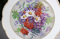 Meissen Wandteller ca. 35 cm "Blumendekor Rand mit Relief" 1.Wahl