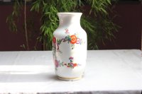 Meissen Vase im Dekor " Indicher Fels, Blumen und Vogelmalerei" ca. 29,5 cm hoch 1.Wahl